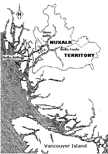 Karte: Nuxalk Territorium
