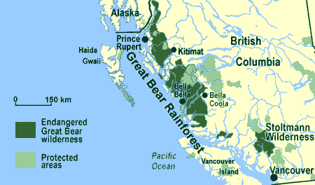 Landkarte: Great Bear Rainforest